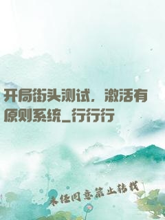 开局街头测试，激活有原则系统