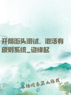 开局街头测试，激活有原则系统