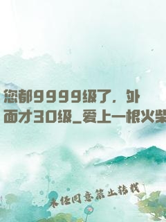 您都9999级了，外面才30级