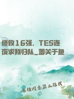 惨败16强，TES连夜求我归队