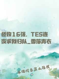 惨败16强，TES连夜求我归队