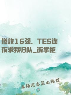 惨败16强，TES连夜求我归队