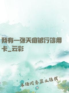 我有一张天庭银行信用卡