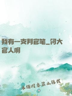 我有一支判官笔