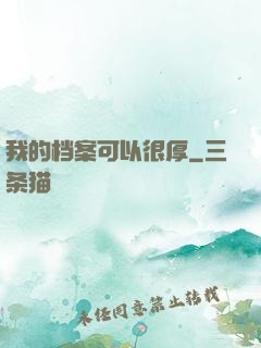 我的档案可以很厚