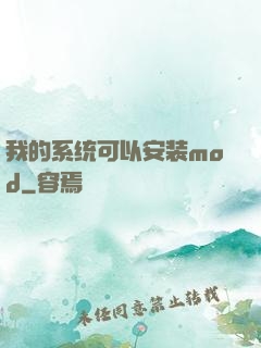 我的系统可以安装mod