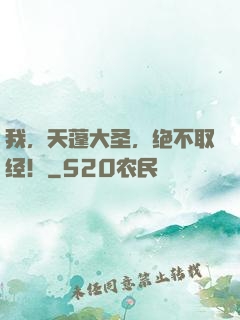 我，天蓬大圣，绝不取经！