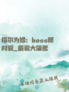 指尔为婚：boss限时爱