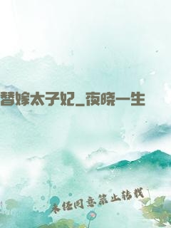 替嫁太子妃