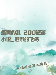 最爽的乱惀200短篇小说