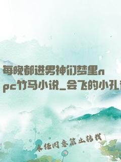 每晚都进男神们梦里npc竹马小说