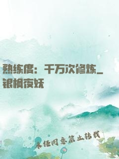 熟练度：千万次修炼