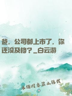爸，公司都上市了，你还没及格？