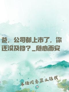爸，公司都上市了，你还没及格？