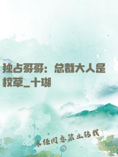 独占哥哥：总裁大人是校草