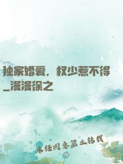 独家婚爱，权少惹不得