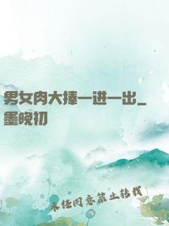 男女肉大捧一进一出
