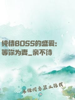 纯情BOSS的盛爱：等你为妻
