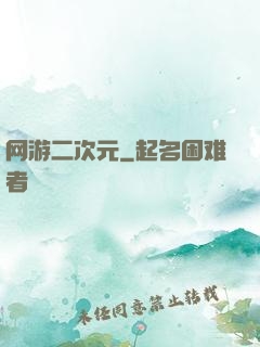 网游二次元