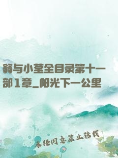 翁与小莹全目录第十一部1章