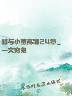 翁与小莹高潮24章