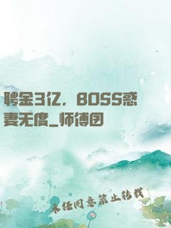 聘金3亿，BOSS惑妻无度