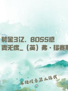 聘金3亿，BOSS惑妻无度