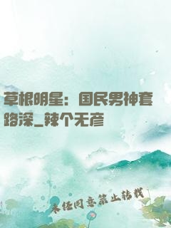 草根明星：国民男神套路深