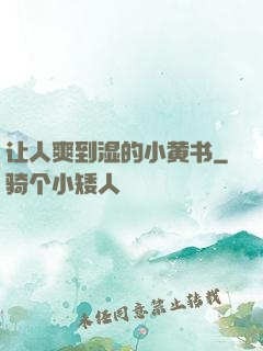 让人爽到湿的小黄书