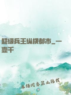 超级兵王纵横都市