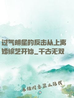 过气明星的反击从上离婚综艺开始