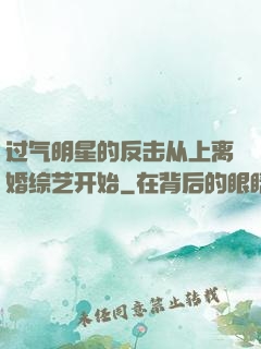 过气明星的反击从上离婚综艺开始