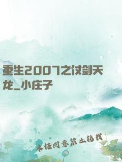 重生2007之仗剑天龙