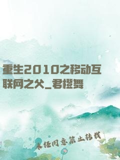 重生2010之移动互联网之父