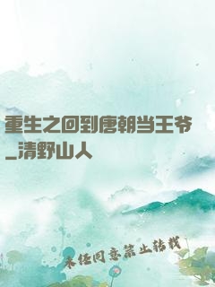 重生之回到唐朝当王爷