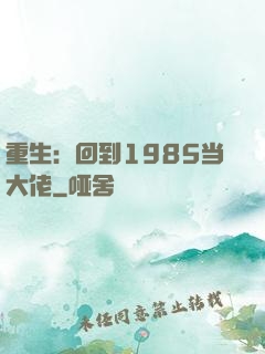 重生：回到1985当大佬