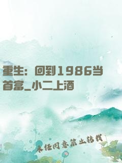 重生：回到1986当首富