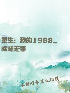重生：我的1988